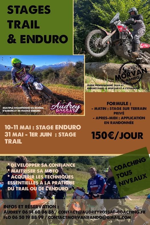 Stage Enduro organisé par Morvan rando